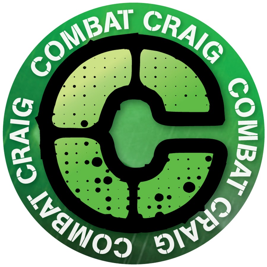 Combat Craig channel logo: black CC initials inside a green circle surrounded by the channel name.